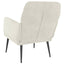 lænestol 62x79x79 cm velour cremefarvet