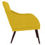 lænestol 63x76x80 cm velour gul