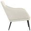 bænk 110x76x80 cm velour cremefarvet