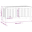 havekasse 108x42,5x54 cm massivt fyrretræ