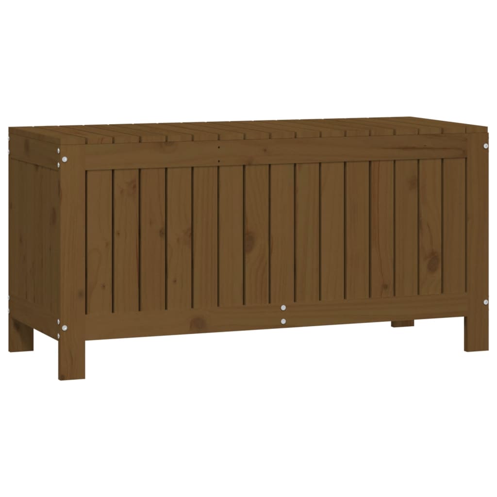 havekasse 108x42,5x54 cm massivt fyrretræ gyldenbrun