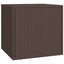 sideborde 3 stk. polyrattan brun