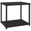 sidebord 55x45x49 cm polyrattan sort
