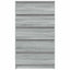 kommode 60x36x103 cm konstrueret træ grå sonoma-eg