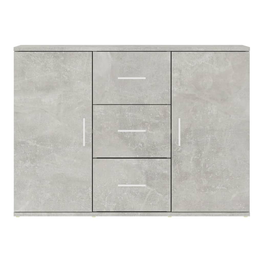 skænk 91x29,5x65 cm konstrueret træ betongrå