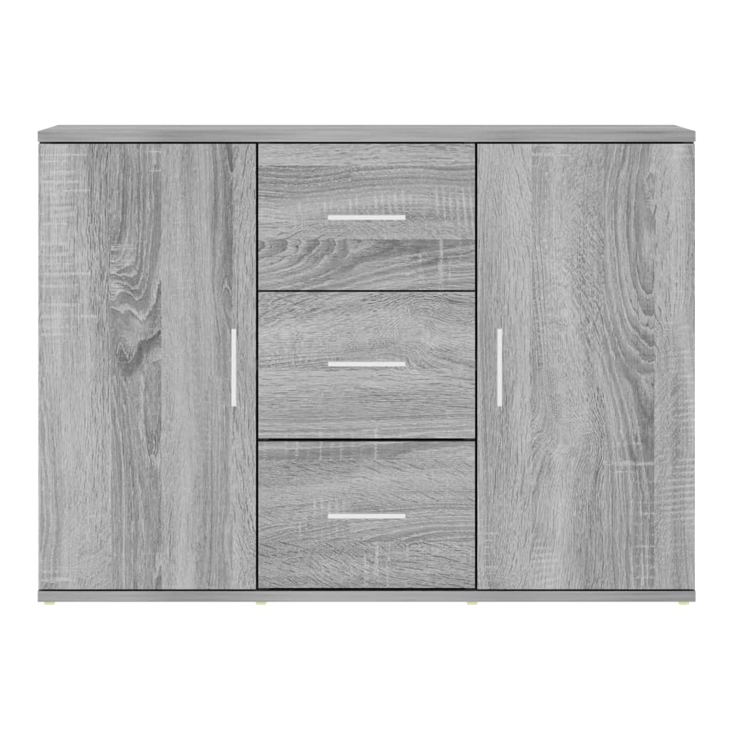 skænk 91x29,5x65 cm konstrueret træ grå sonoma-eg