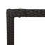 havebord med træplade 150x90x75 cm polyrattan