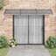 dørbaldakin 300x100 cm polycarbonat sort