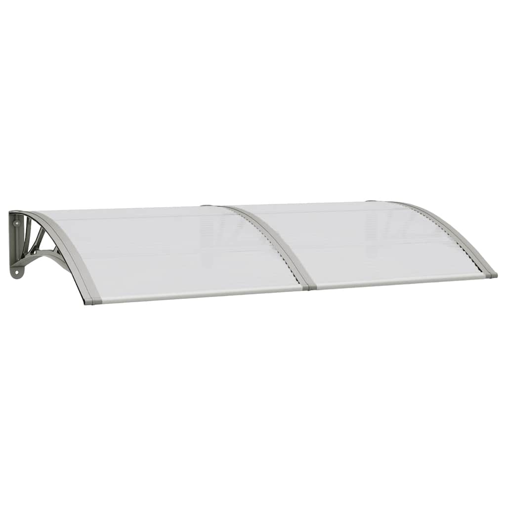 dørbaldakin 150x75 cm polycarbonat grå