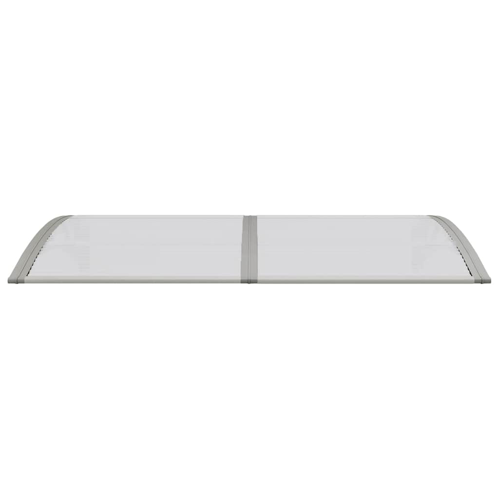 dørbaldakin 150x75 cm polycarbonat grå