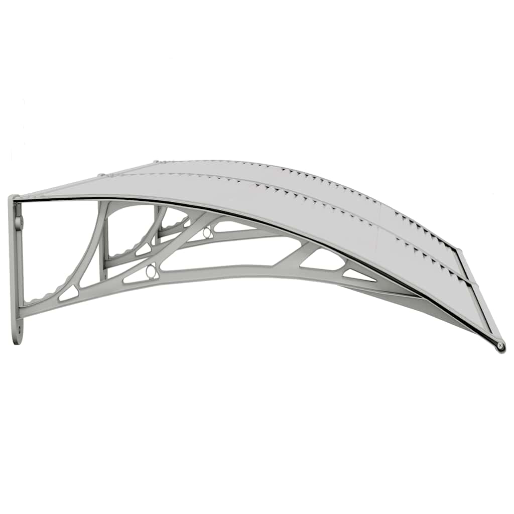 dørbaldakin 150x75 cm polycarbonat grå