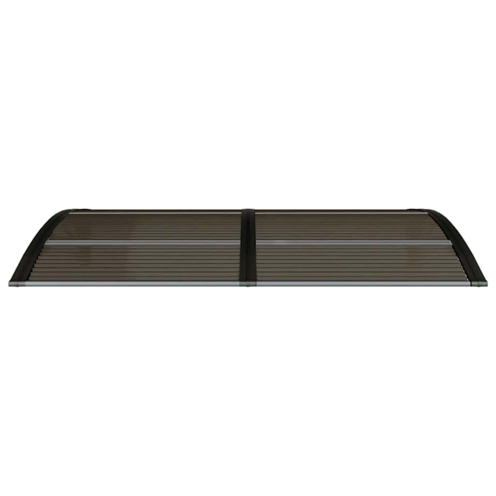 dørbaldakin 150x75 cm polycarbonat sort