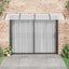 dørbaldakin 350x100 cm polycarbonat sort