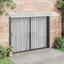 dørmarkise grå 350x100 cm polycarbonat
