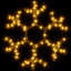 snefnug 2 stk. 38x37 cm med LED-lys varmt hvidt lys