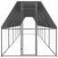 hønsegård 2x12x2 m galvaniseret stål