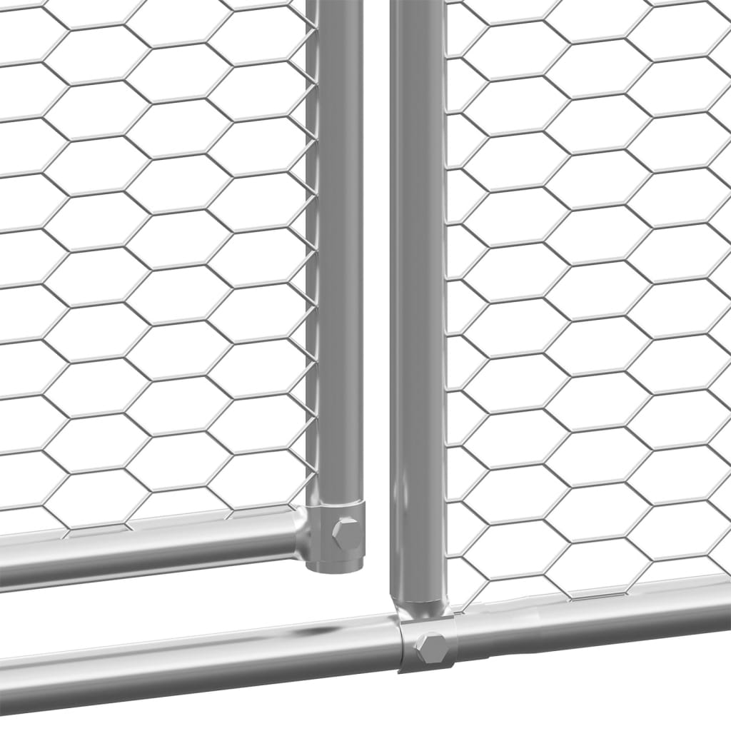 hønsegård 2x12x2 m galvaniseret stål