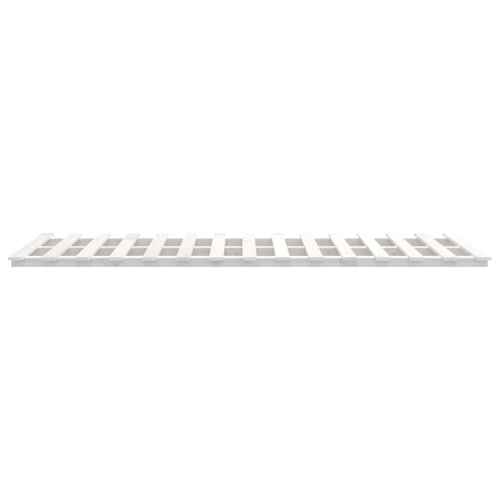 sengeramme 100x200 cm massivt fyrretræ hvid