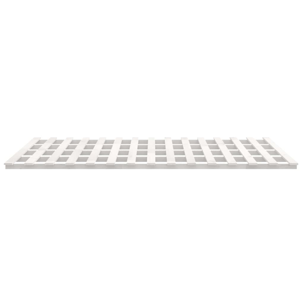 sengeramme 200x200 cm massivt fyrretræ hvid