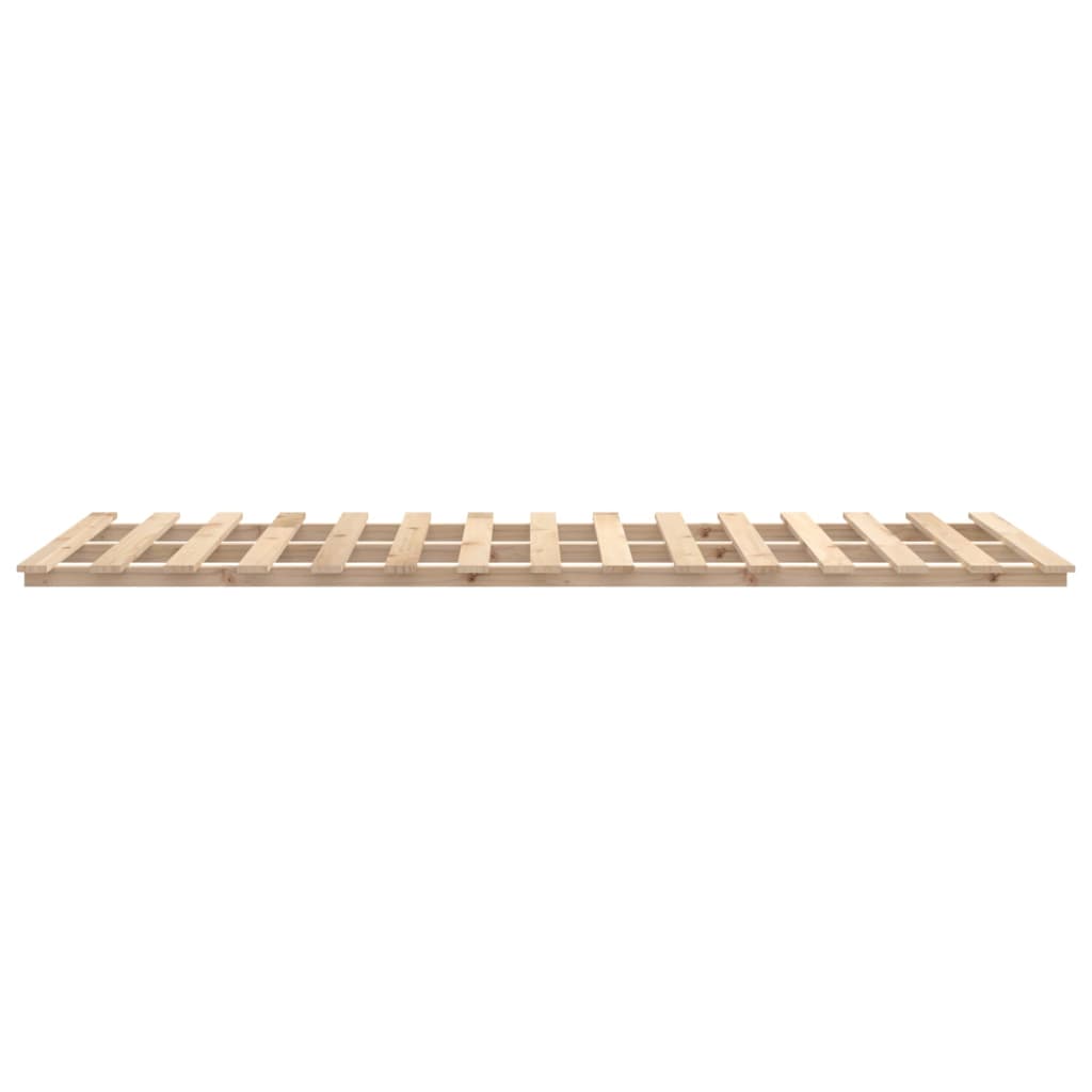 sengestel 90x190 cm massivt fyrretræ grå