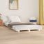 sengestel 90x190 cm massivt fyrretræ hvid