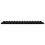 sengestel 75x190 cm massivt fyrretræ sort
