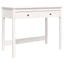 skrivebord med skuffer 100x50x78 cm massivt fyrretræ hvid