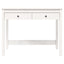 skrivebord med skuffer 100x50x78 cm massivt fyrretræ hvid