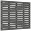 sengegavl 96x3x91,5 cm massivt fyrretræ grå