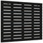 sengegavl 96x3x91,5 cm massivt fyrretræ sort