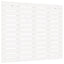sengegavl 126x3x91,5 cm massivt fyrretræ hvid