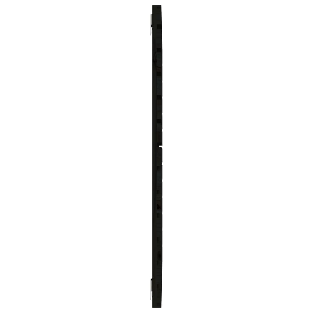 sengegavl 126x3x91,5 cm massivt fyrretræ sort