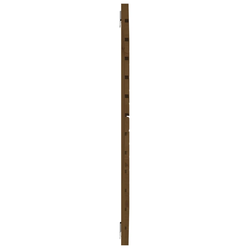 sengegavl 146x3x91,5 cm massivt fyrretræ gyldenbrun
