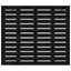 sengegavl 81x3x91,5 cm massivt fyrretræ sort