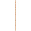 sengegavl 186x3x91,5 cm massivt fyrretræ