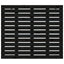 sengegavl 141x3x91,5 cm massivt fyrretræ sort