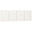 sengegavl 206x3x63 cm massivt fyrretræ hvid