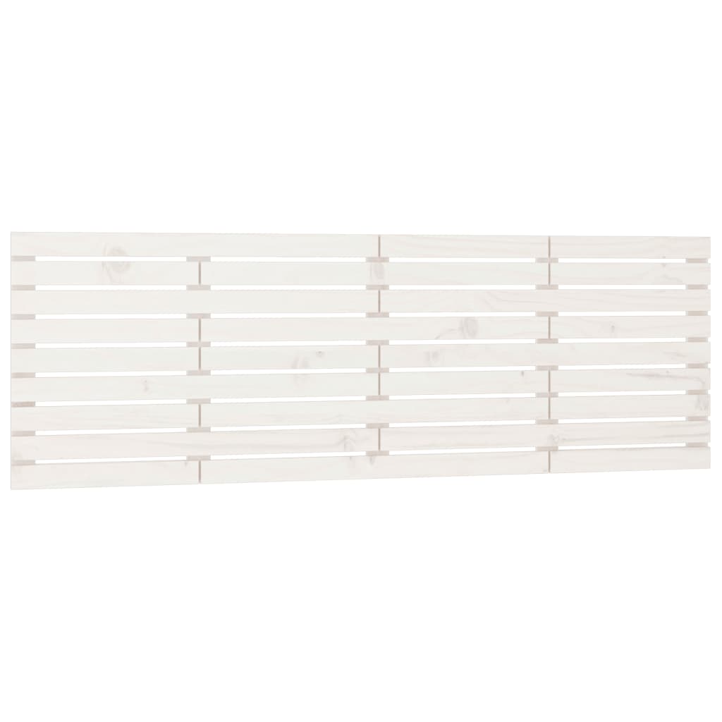 sengegavl 206x3x63 cm massivt fyrretræ hvid