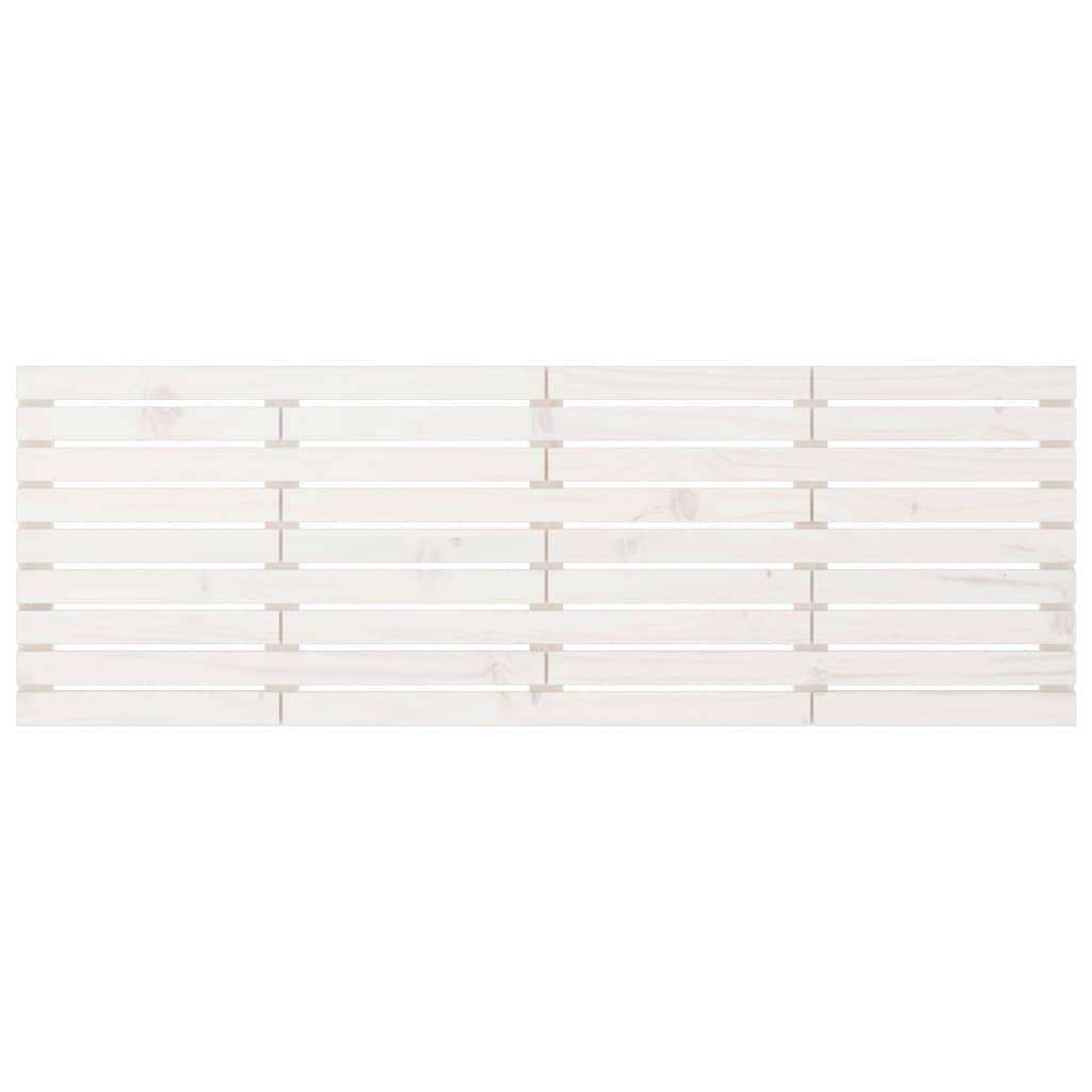 sengegavl 206x3x63 cm massivt fyrretræ hvid