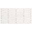 sengegavl 146x3x63 cm massivt fyrretræ hvid