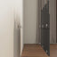 sengegavl 127,5x3x80 cm massivt fyrretræ grå