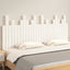 sengegavl 166x3x80 cm massivt fyrretræ hvid