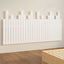 sengegavl 166x3x80 cm massivt fyrretræ hvid