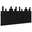 sengegavl 166x3x80 cm massivt fyrretræ sort