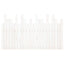 sengegavl 140x3x80 cm massivt fyrretræ hvid