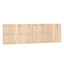 sengegavl 185x3x60 cm massivt fyrretræ
