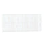 sengegavl 204x3x90 cm massivt fyrretræ hvid