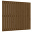 sengegavl 95,5x3x90 cm massivt fyrretræ gyldenbrun
