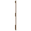 sengegavl 166x3x90 cm massivt fyrretræ gyldenbrun