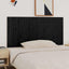 sengegavl 185x3x90 cm massivt fyrretræ sort